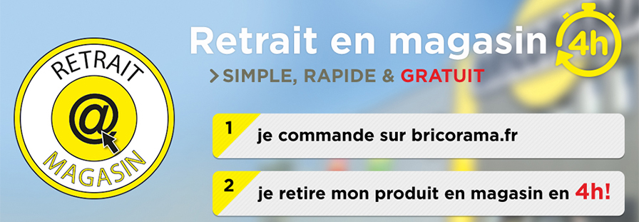 BRICORAMA : Retrait gratuit en magasin