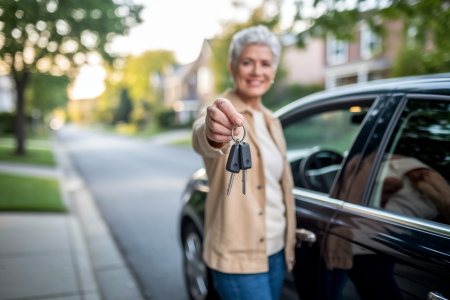 senior-voiture-clefs-tendant