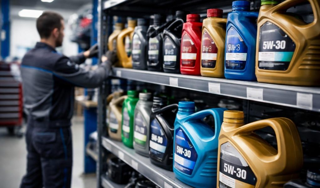 atelier-bidons-huile-moteur-mecanicien