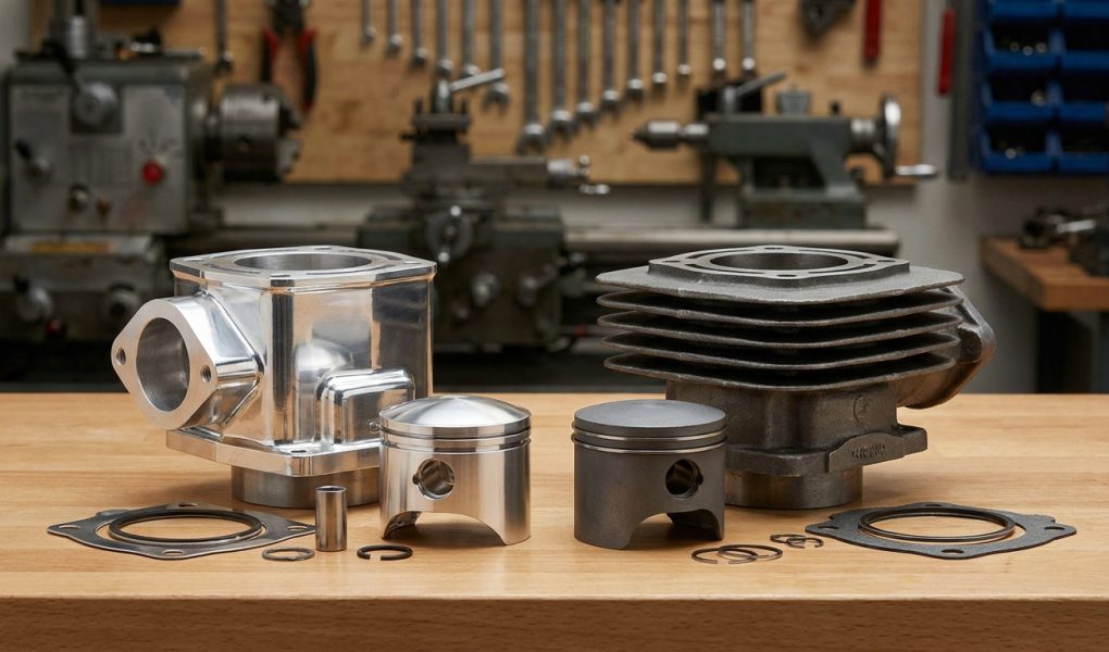 Kit cylindre 50cc : aluminium ou fonte, comment choisir selon votre usage